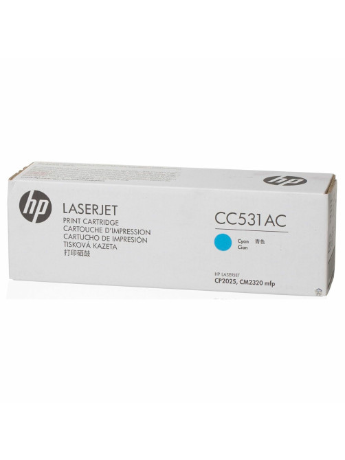 Картридж лазерный HP (CC531A) ColorLaserJet CP2025/CM2320, №304A, голубой, оригинальный, ресурс 2800 страниц