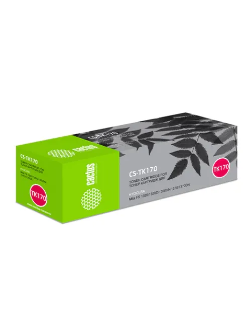 Тонер-картридж CACTUS (CS-TK170) для KYOCERA FS-1320D/DN/P2135D/DN, ресурс 7200 стр