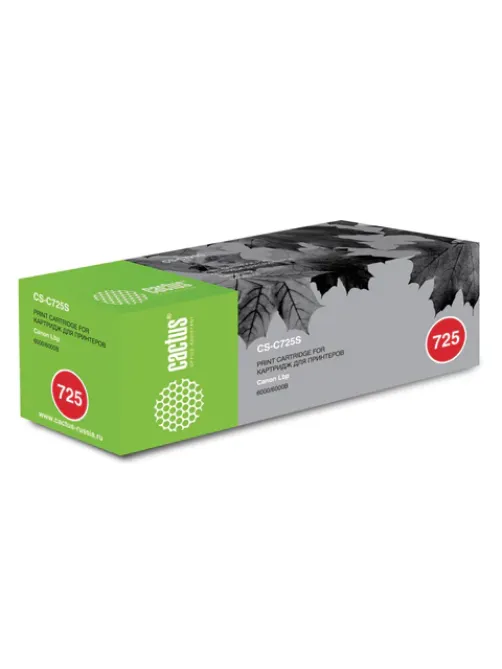 Картридж лазерный CACTUS (CS-C725S) для CANON LBP-6000/6020/6020B, ресурс 1600 страниц