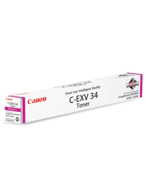 Тонер CANON (C-EXV34M) iR C9060/C9065/C9070, пурпурный, оригинальный, ресурс 16000 страниц, 3784B002