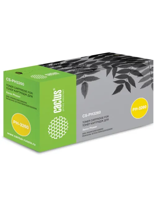 Тонер-картридж CACTUS (CS-PH3260) для XEROX WorkCentre 3215/3225/Phaser 3052/3260, ресурс 3000 стр.