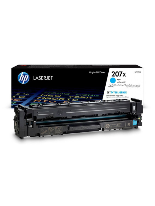 Картридж лазерный HP (W2211X) Color LJ M282/M283/M255, №207X, голубой, оригинальный, ресурс 2450 страниц