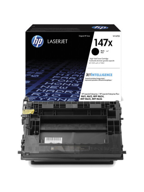 Картридж лазерный HP (W1470X) LaserJet M611dn/M612dn/M635/M636, №147X, оригинальный, ресурс 25000 страниц