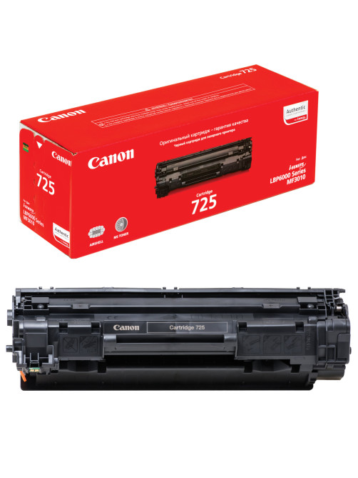 Картридж лазерный CANON (725) LBP6000/LBP6020/LBP6020B, оригинальный, ресурс 1600 стр., 3484B002