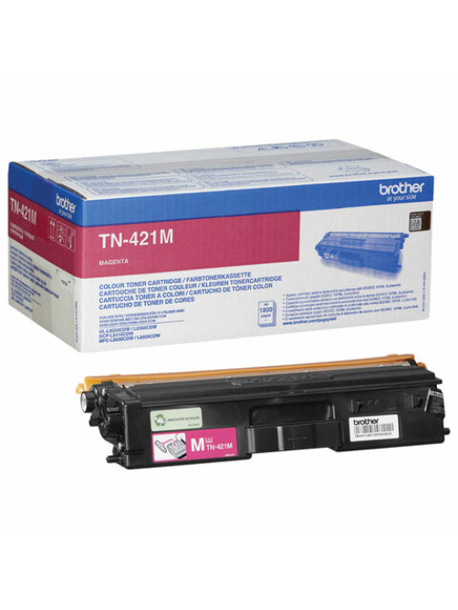Картридж лазерный BROTHER (TN421M) HLL8260CDW/DCPL8410CDW/MFCL8690CDW, пурпурный, оригинальный, ресурс 1800 страниц