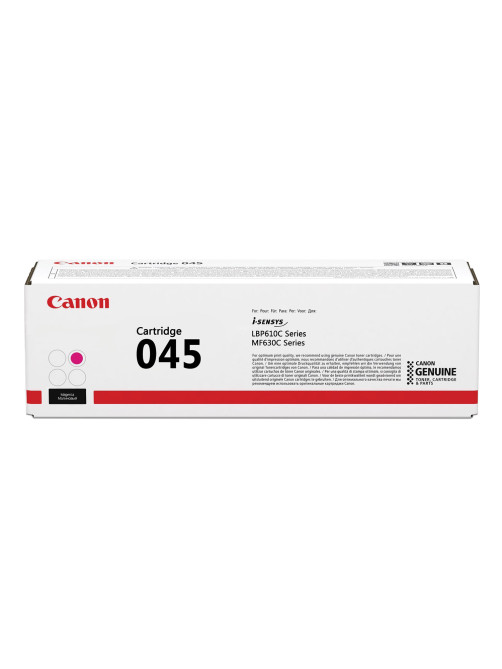 Картридж лазерный CANON (045M) MF635/633/631/LBP 611/613, пурпурный, ресурс 1300 стр., оригинальный, 1240C002