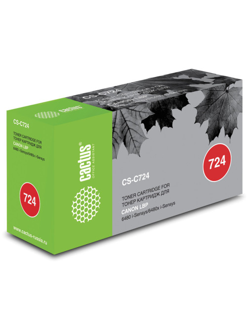Картридж лазерный CACTUS (CS-C724) для CANON LBP-6750dn, ресурс 6000 стр.