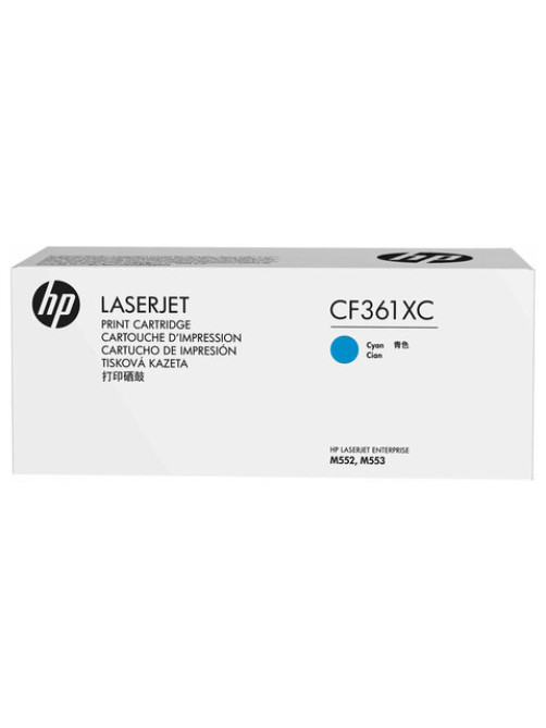 Картридж лазерный HP (CF361X) LaserJet Pro M552/M553, №508X, голубой, оригинальный, ресурс 9500 страниц