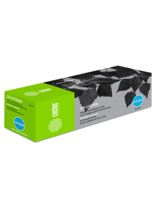 Картридж лазерный CACTUS (CS-CF530A) для HP LJ M180n/M181fw, черный, ресурс 1100 страниц