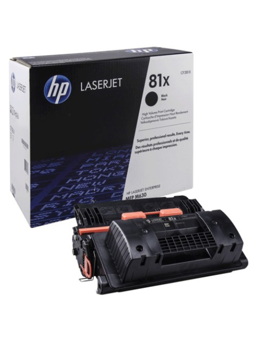 Картридж лазерный HP (CF281X) LaserJet M605/M606/M630, №81X, оригинальный, увеличенный ресурс 25000 страниц