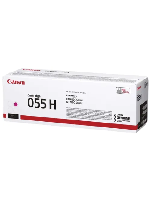 Картридж лазерный CANON (055HM) для LBP663/664/MF742/744/746, пурпурный, оригинальный, ресурс 5900 страниц, 3018C002