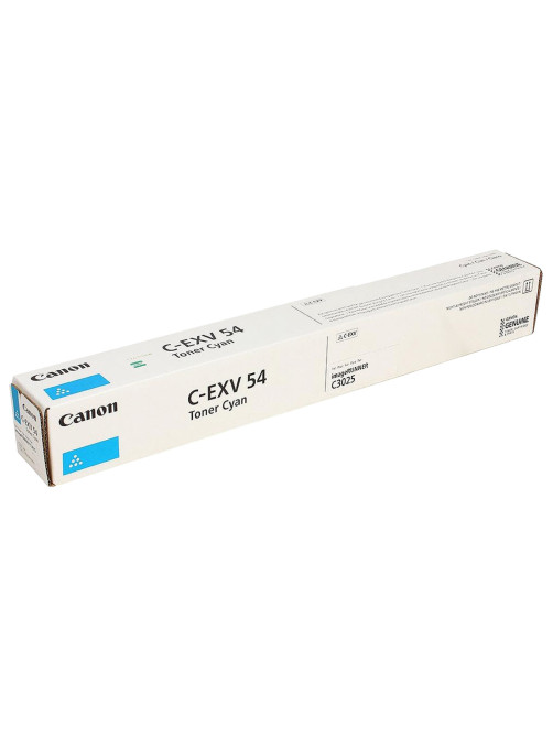 Тонер CANON (C-EXV54C) C3025i, голубой, оригинальный, ресурс 8500 страниц, 1395C002