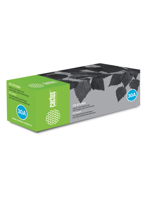 Картридж лазерный CACTUS (CS-CF230A) для HP LaserJetPro M227fdw/M227sdn/M203dn, ресурс 1600 стр.