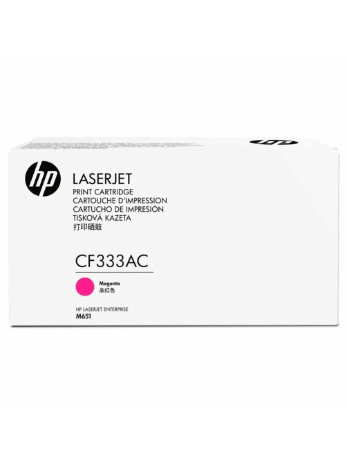 Картридж лазерный HP (CF333A) LaserJet M651n/M651dn/M651xh, №654A, пурпурный, оригинальный, ресурс 15000 страниц