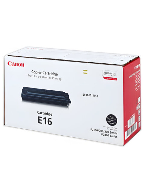 Картридж лазерный CANON (E-16) FC-108/128/PC750/880, ресурс 2000 страниц, оригинальный, 1492A003