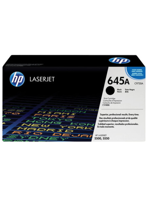 Картридж лазерный HP (C9730A) Color LaserJet 5500/5550, №645A, черный, оригинальный, ресурс 13000 страниц