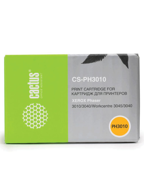 Картридж лазерный CACTUS (CS-PH3010) для XEROX Phaser 3010/WC3045, черный, ресурс 1000 стр.