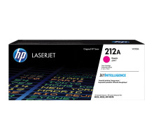 Картридж лазерный HP (W2123A) Color LaserJet M554/M555, №212A, пурпурный, оригинальный, ресурс 4500 страниц