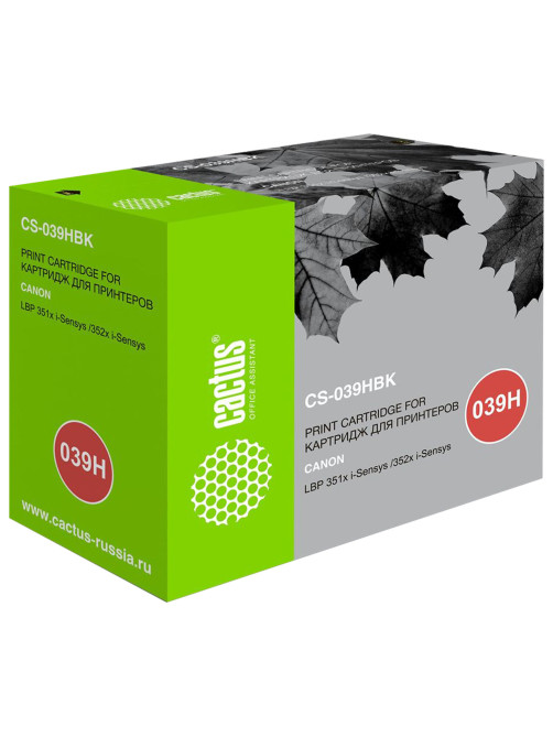 Картридж лазерный CACTUS (CS-039HBK) для Canon i-Sensys LBP 351x /352x, ресурс 25000 страниц