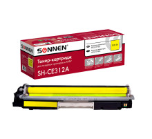 Картридж лазерный SONNEN (SH-CE312A) для HP CLJ CP1025 ВЫСШЕЕ КАЧЕСТВО, желтый, 1000 страниц, 363964