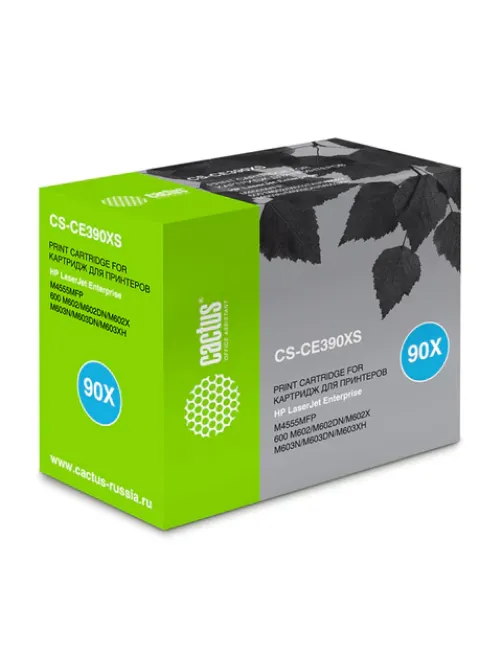 Картридж лазерный CACTUS (CS-CE390XS) для HP LaserJet M602n/M603n, ресурс 24000 страниц
