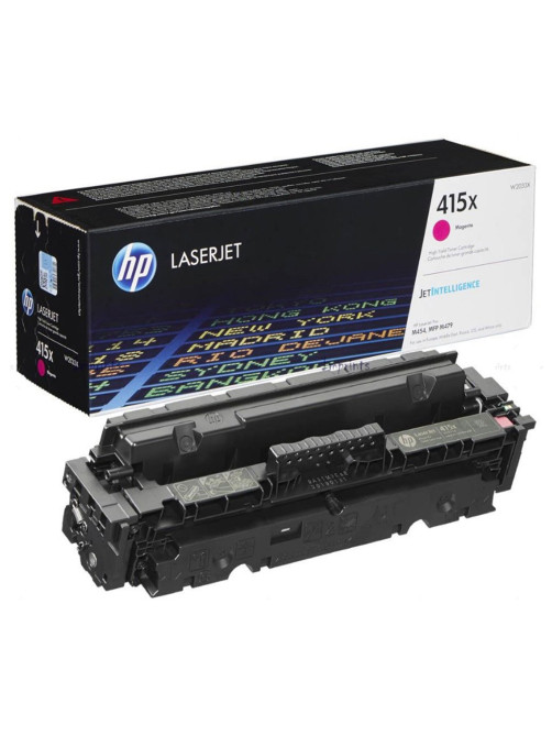 Картридж лазерный HP (W2033X) Color LaserJet M454dn/M479dw и др, №415X, пурпурный, оригинальный, ресурс 6000 страниц