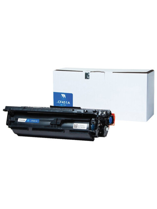 Картридж лазерный NV PRINT (NV-CF451A) для HP LJ M652/M653/M681/M682, голубой, ресурс 10500 страниц, NV-CF451AC