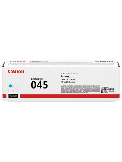 Картридж лазерный CANON (045C) MF635/633/631/LBP 611/613, голубой, ресурс 1300 стр., оригинальный, 1241C002
