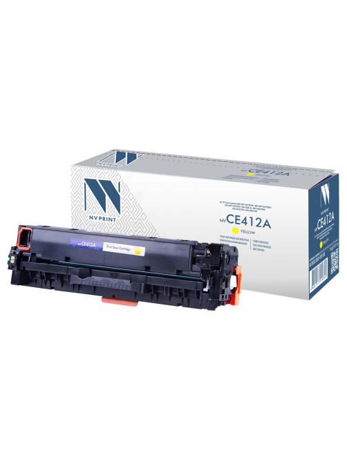 Картридж лазерный NV PRINT (NV-CE412A) для HP LJ M351a/375nw/451dn/475dn, желтый, ресурс 2600 страниц