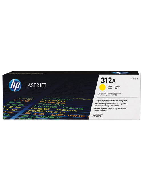 Картридж лазерный HP (CF382A) LaserJet M476dn/476dw/476nw, №312A, желтый, оригинальный, ресурс 2700 страниц