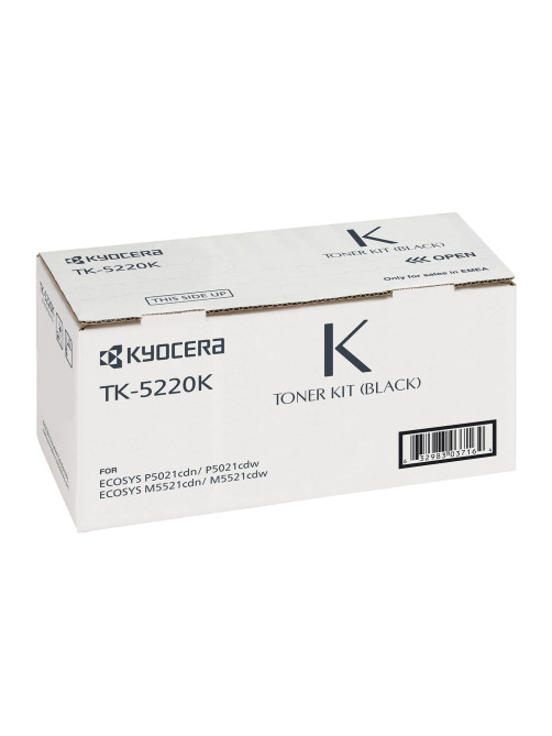 Тонер-картридж KYOCERA (TK-5220K) ECOSYS P5021cdn/cdw/M5521cdn/cdw, черный, ресурс 1200 стр., оригинальный, 1T02R90NL1