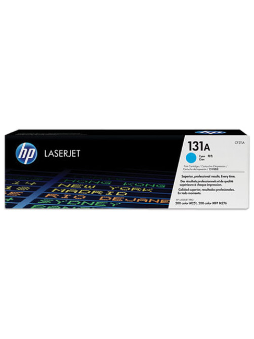 Картридж лазерный HP (CF211A) CLJ Pro 200 M276n/M276nw, №131A, голубой, оригинальный, ресурс 1800 страниц