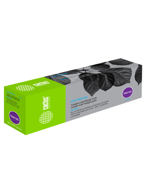 Картридж лазерный CACTUS (CS-TN213C) для Brother HL 3230/DCP3550/MFC3770, голубой, ресурс 1300 страниц
