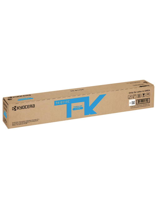 Тонер-картридж KYOCERA (TK-8115C) M8124cidn/M8130cidn, голубой, ресурс 6000 стр., оригинальный, 1T02P3CNL0