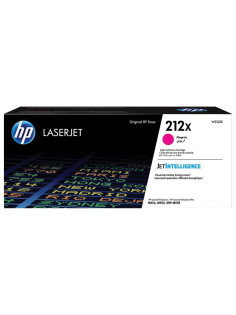 Картридж лазерный HP (W2123X) Color LaserJet M554/M555, №212X, пурпурный, оригинальный, ресурс 10 000 страниц