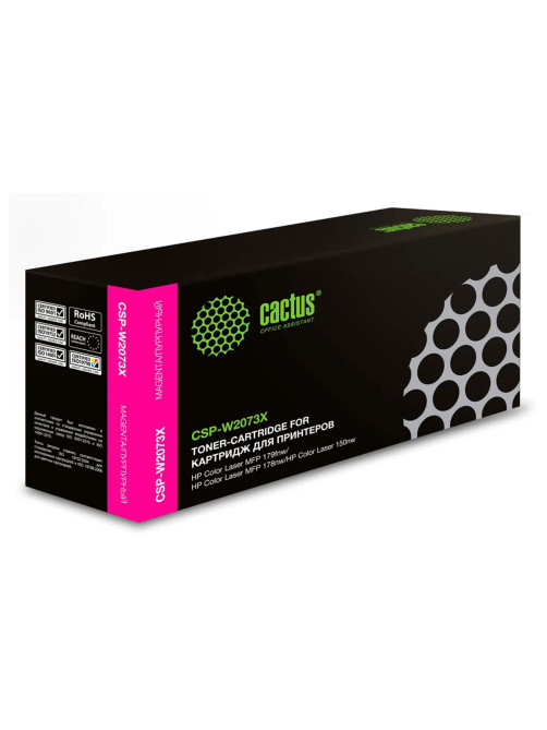 Картридж лазерный CACTUS (CSP-W2073X) для HP Color Laser 150a/150nw/178nw, пурпурный, ресурс 1300 страниц