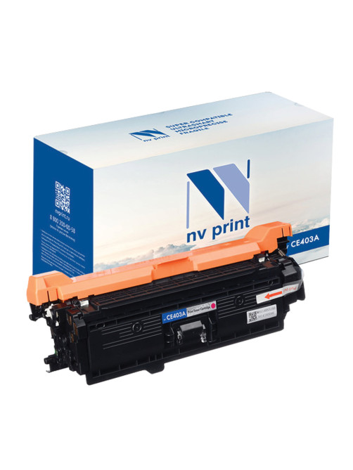 Картридж лазерный NV PRINT (NV-CE403A) для HP LaserJet Pro M570dn/M570dw, пурпурный, ресурс 6000 стр.