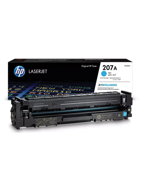 Картридж лазерный HP (W2211A) Color LJ M282/M283/M255, №207A, голубой, оригинальный, ресурс 1250 страниц