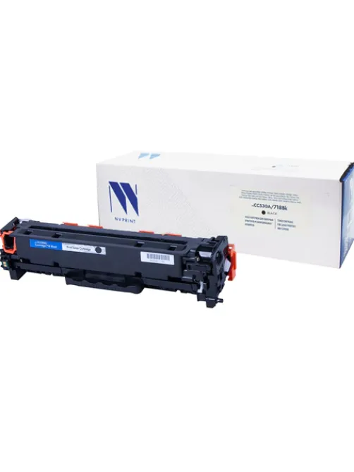 Картридж лазерный NV PRINT (NV-718BK) для CANON LBP7200Cdn/MF8330Cdn/8350Cdn, черный, ресурс 3400 стр., NV-CC530A/718Bk