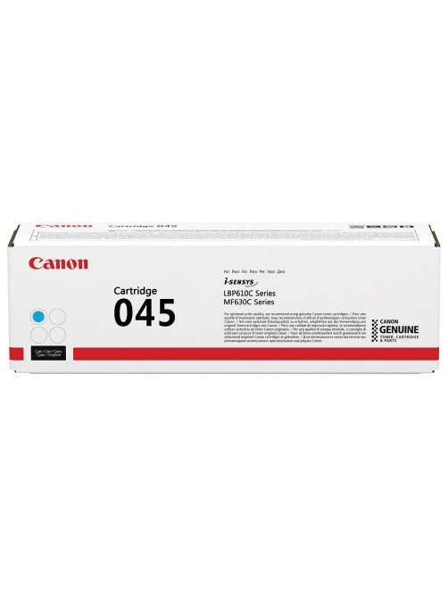 Картридж лазерный CANON (045C) MF635/633/631/LBP 611/613, голубой, ресурс 1300 стр., оригинальный, 1241C002