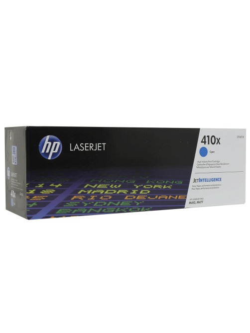 Картридж лазерный HP (CF411X) LaserJet Pro M477/M452, №410X, голубой, оригинальный, 5000 страниц