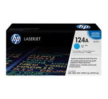 Картридж лазерный HP (Q6001A) ColorLaserJet CM1015/2600 и др, №124A, голубой, оригинальный, ресурс 2000 страниц