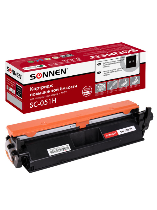 Картридж лазерный SONNEN (SC-051H) для CANON MF269dw/267dw/264dw, ресурс 4000 стр., 364092