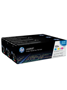 Картридж лазерный HP (CF373AM) ColorLJ CM1312/CP1215/CP1515, №125A, оригинальный, КОМПЛЕКТ 3 цвета по 1400 страниц
