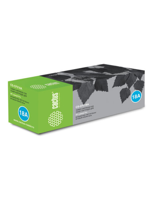 Картридж лазерный CACTUS (CS-CF218A) для HP LaserJet M132a/132fn/132fw/M104a/104w, ресурс 1400 стр.