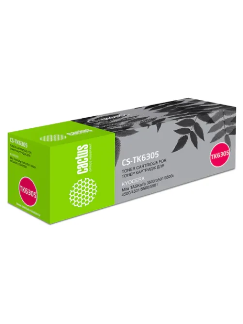 Тонер-картридж CACTUS (CS-TK6305) для KYOCERA TASKalfa 3500i/3501i/4500i/5500i, ресурс 35000 стр.