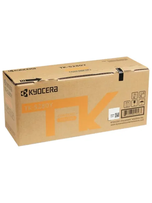 Тонер-картридж KYOCERA (TK-5280Y) M6235cidn/M6635cidn/P6235cdn, желтый, ресурс 11000 страниц, оригинальный, 1T02TWANL0