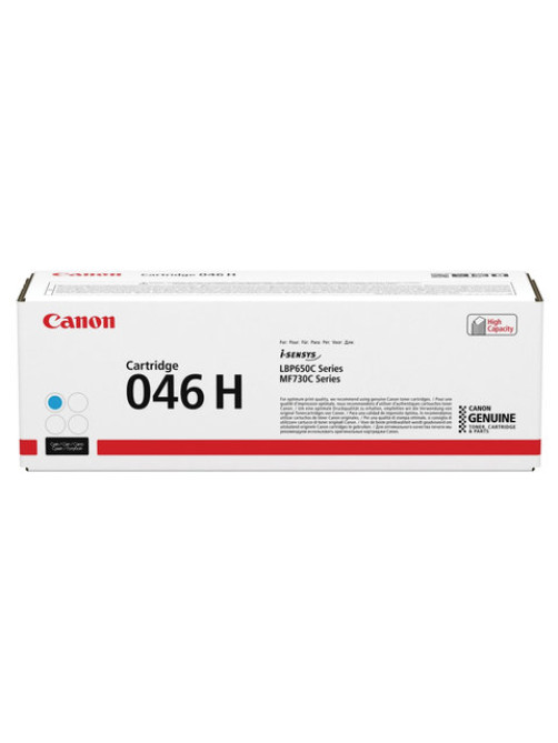 Картридж лазерный CANON (046HC) i-SENSYS LBP653Cdw / 654Cx / MF732Cdw / 734Cdw, голубой, ресурс 5000 страниц, оригинальный, 1253C002
