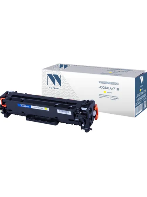 Картридж лазерный NV PRINT (NV-718Y) для CANON LBP7200Cdn/MF8330Cdn/8350Cdn, желтый, ресурс 2900 стр., NV-CC532A/718Y