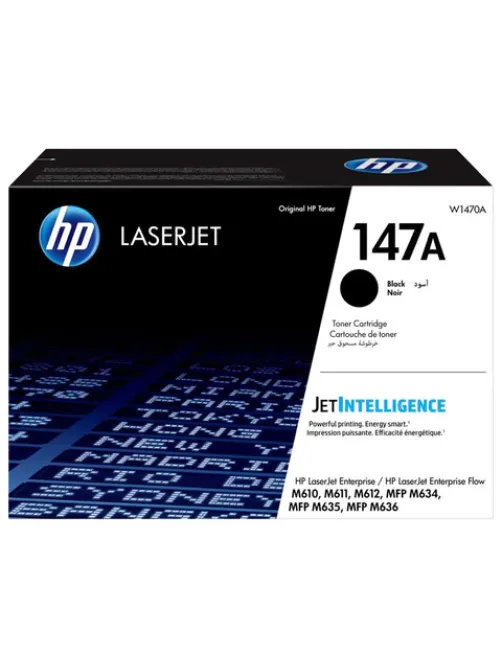 Картридж лазерный HP (W1470A) LaserJet M611dn/M612dn/M635/M636, №147A, оригинальный, ресурс 10500 страниц